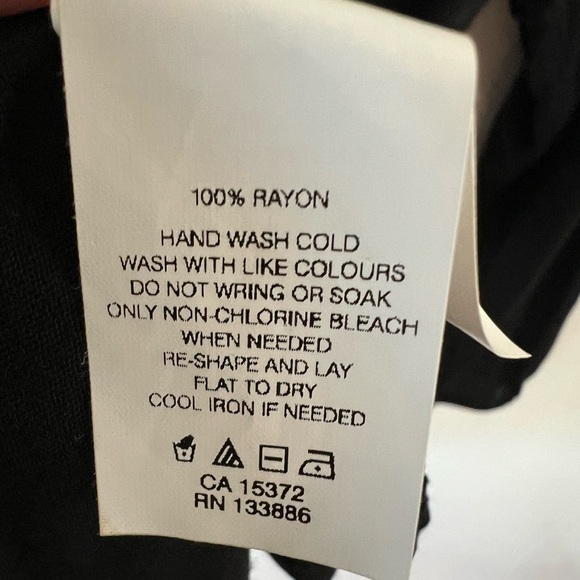 Joe Fresh sz M black top peasant sleeve blouson waist raglan sleeve - Picture 2 of 7